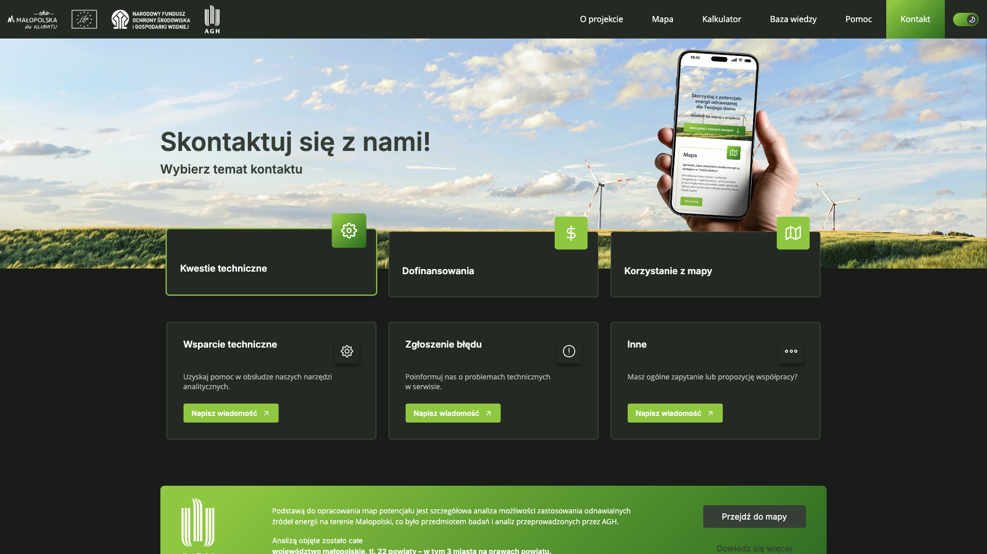 Kontakt i&nbsp;dalsze działania