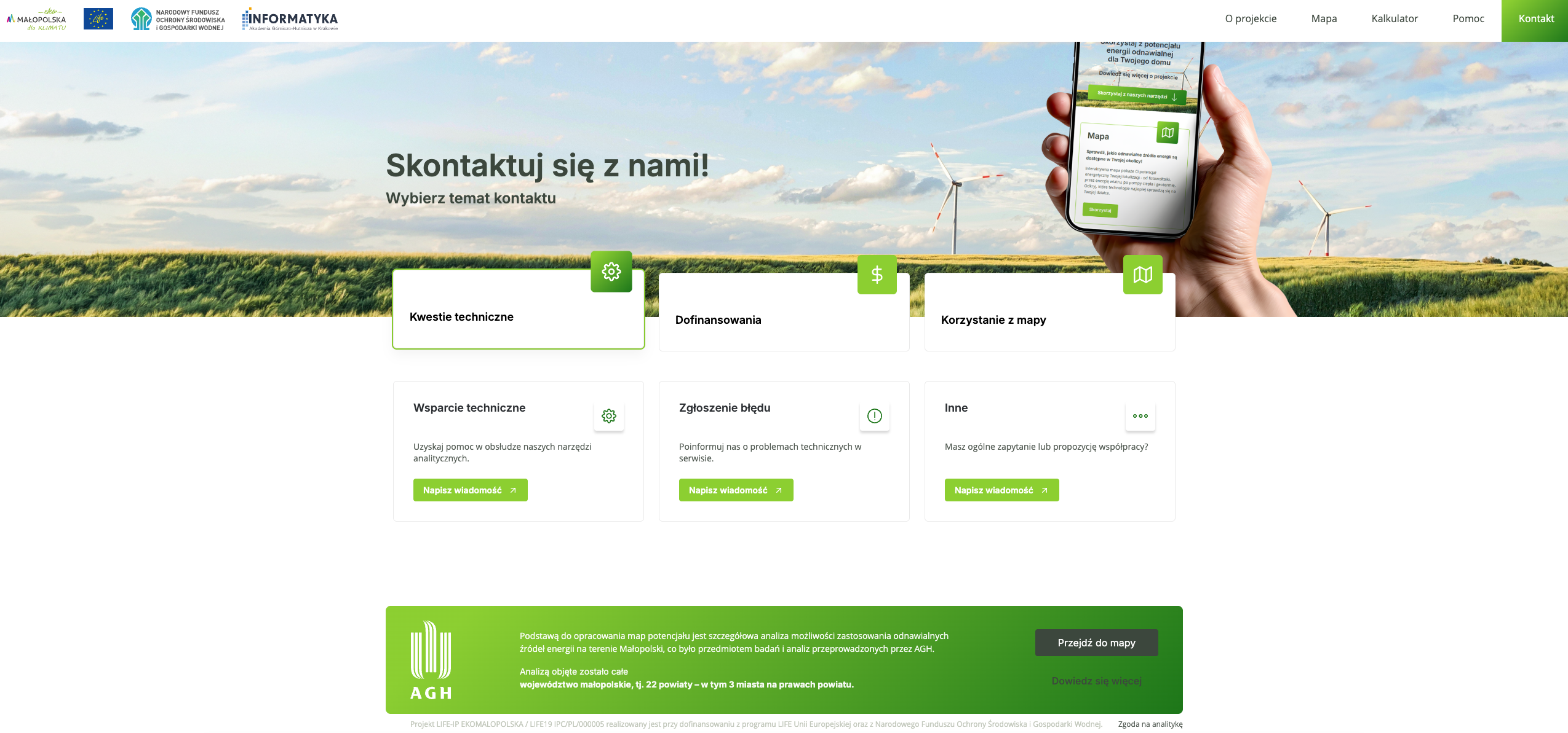 Kontakt i&nbsp;dalsze działania