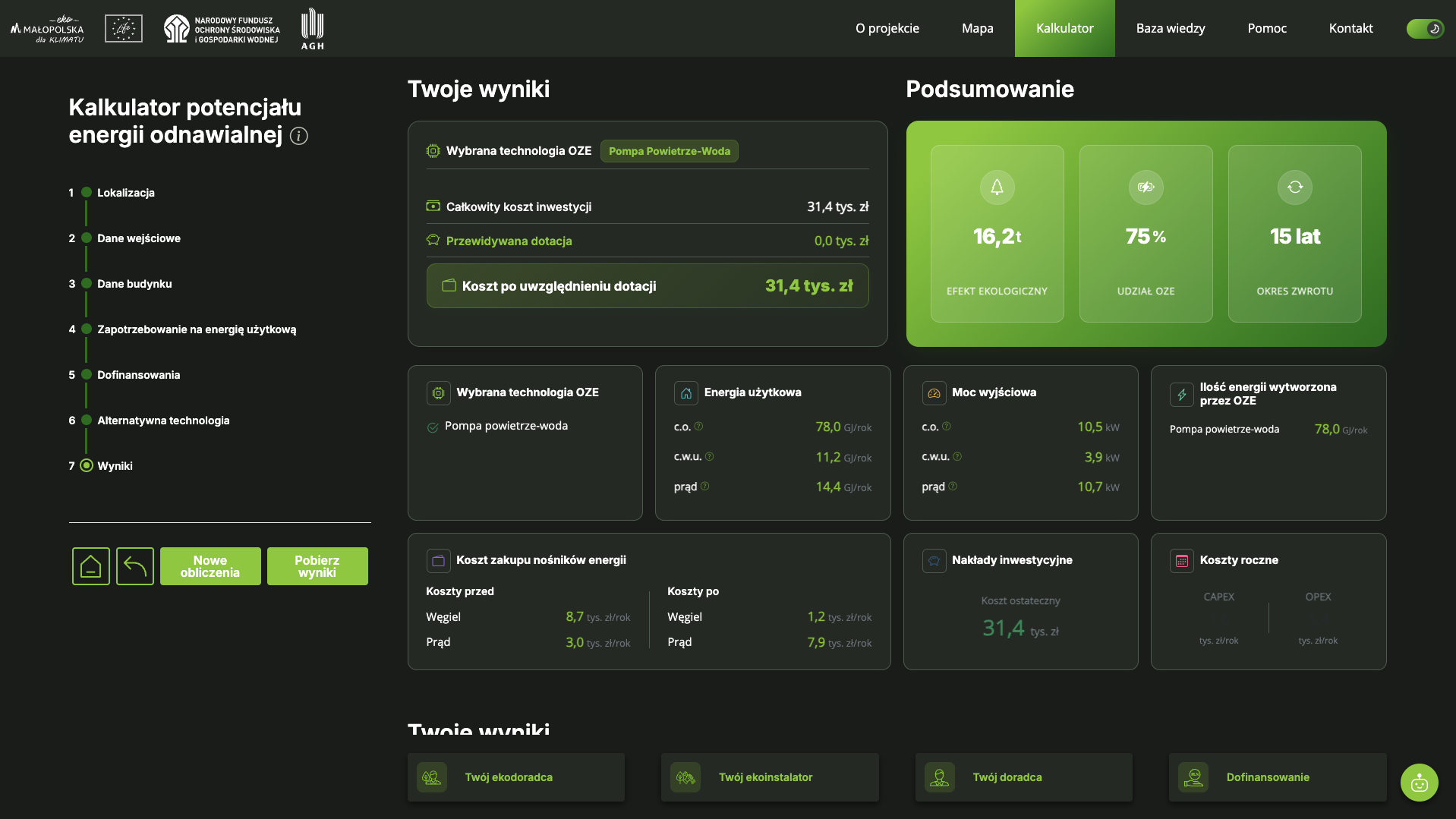 Wyniki