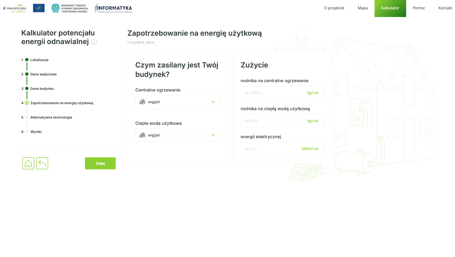 Wariant 3 (rzeczywiste zużycie energii)