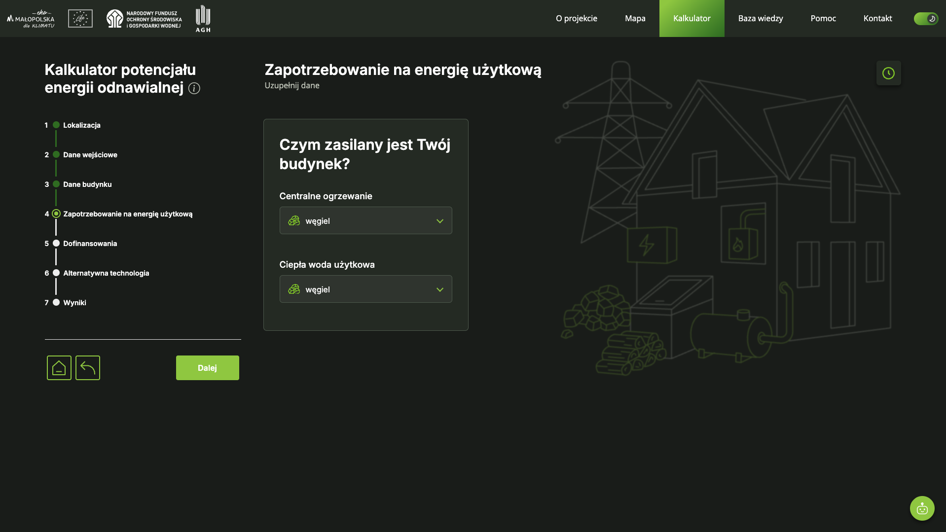 Zapotrzebowanie na&nbsp;energię użytkową